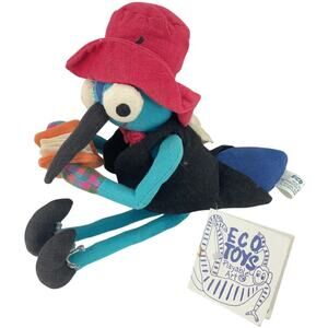 Vintage Eco Toys Playable Art Mosquito W/ Book Plush Toy Stuffed Animal Preowned